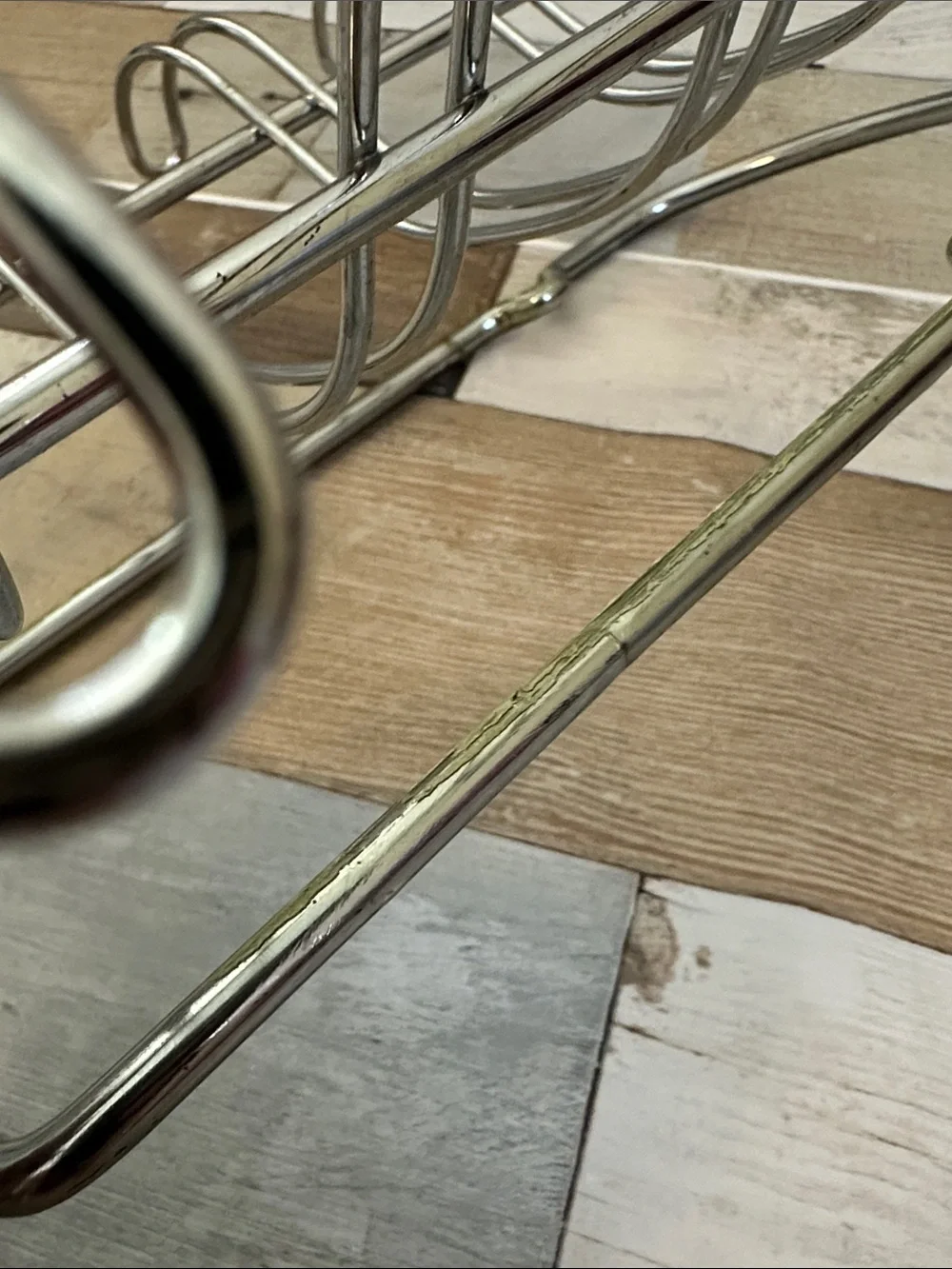 Stainless Steel Wine Glass or Mug Rack - Silver
